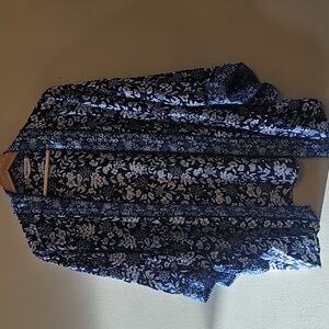 Westport Blue and White Floral Top